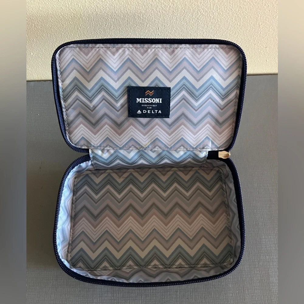 DELTA MISSONI Newest Business Delta One Class amenity kit Dark Blue. New unisex